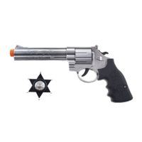 Verkleed speelgoed revolver/pistool met Sheriff ster kunststof