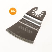 Diamant segmentmes 50x70mm voor tegels/voegen/steen, type Q21, met universele aansluiting, set van 10 stuks - thumbnail