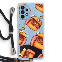 Hamburger: Samsung Galaxy A52 Transparant Hoesje met koord