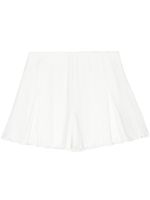 Lanvin short plissé à taille haute - Blanc