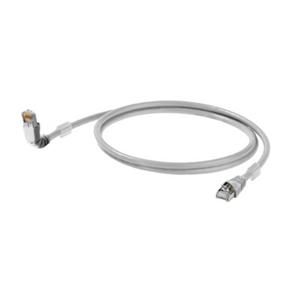 Weidmüller 1248280015 RJ45 Netwerkkabel, patchkabel CAT 6A S/FTP 1.50 m Grijs UL gecertificeerd 1 stuk(s)