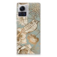 TPU Case voor Motorola Moto X30 Pro Vintage Bird Flowers