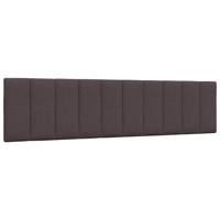 Hoofdbordkussen "Hanko" 200 cm stof donkerbruin