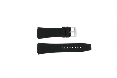 Danish Design horlogeband IQ14Q685 Rubber Zwart 19mm