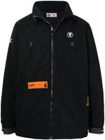 AAPE BY *A BATHING APE® veste zippée à patch logo - Noir