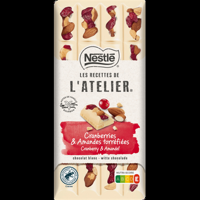 Nestle L&apos;Atelier Witte chocoladereep cranberry & amandel bij Jumbo