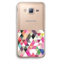 Gekleurde driehoekjes: Samsung Galaxy J3 (2016) Transparant Hoesje