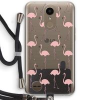 Anything Flamingoes: LG K10 (2017) Transparant Hoesje met koord