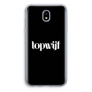 Topwijf Zwart: Samsung Galaxy J5 (2017) Transparant Hoesje