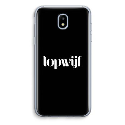 Topwijf Zwart: Samsung Galaxy J5 (2017) Transparant Hoesje