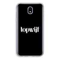 Topwijf Zwart: Samsung Galaxy J5 (2017) Transparant Hoesje