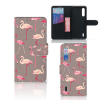Xiaomi Mi 9 Lite Telefoonhoesje met Pasjes Flamingo - thumbnail