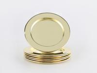 ECHTWERK Tafel accessoires (decoratieve glazen onderzetter 6t, Goud, 6-delig)