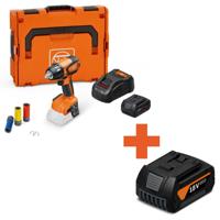 Fein ASCD 18-300 W2 AS Ready to-use-top Accu Slagmoersleutel 1/2" 290Nm 18V 5.0Ah AMPShare in L-Boxx - 71151062000"