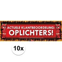 10x Sticky Devil stickers tekst Oplichters - thumbnail