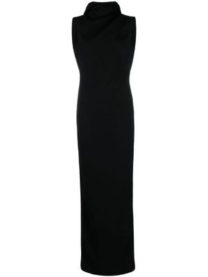 Mônot robe longue à dos-nu - Noir
