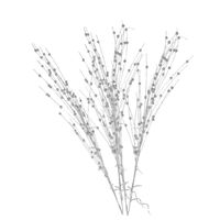 2x stuks glitter tak zilver 76 cm decoratie kunstbloemen/kunsttakken met warm witte LED lichtjes - Kunstbloemen