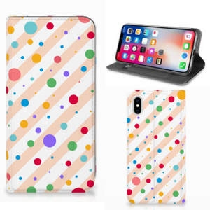 Apple iPhone Xs Max Hoesje met Magneet Dots