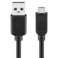 Goobay USB-micro laadkabel 1m zwart - 9550350