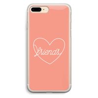 Friends heart: iPhone 7 Plus Transparant Hoesje