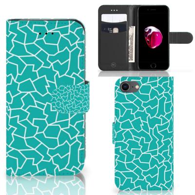 iPhone 7 | 8 | SE (2020) | SE (2022) Hoesje Cracks Blue