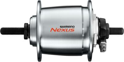 Shimano dynamo naaf dh-c6000-1r 36 gaats 6v/1,5 watt voor rollerbrake zilver