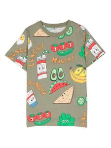 Stella McCartney Kids t-shirt Crunchy Lunchy - Vert