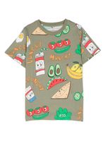 Stella McCartney Kids t-shirt Crunchy Lunchy - Vert