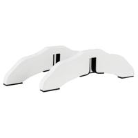 Houten Dierenpoortsteunen Zelfdragende Poortsteun voor 2 cm Dikke Panelen Grenen Poortsteunen voor Extra Stabiliteit (Set van 2)