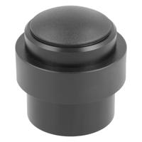 AMIG Deurstopper/deurbuffer - 1x - D30mm - inclusief schroeven - mat zwart   - - thumbnail