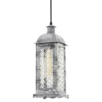 Eglo HanglampVintage Square antiek zilver - 49216