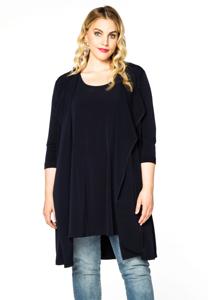 Yoek Vest driekwart mouwen | Blauw | Maat 58/60
