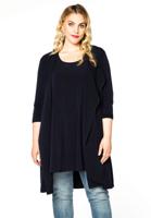 Yoek Vest driekwart mouwen | Blauw | Maat 58/60