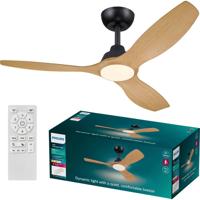 Philips LED Olas Plafondventilator 30 W (Ø x h) 1320 mm x 310 mm Zwart