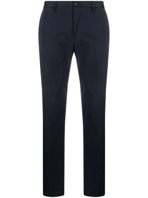 Dolce & Gabbana pantalon de costume à logo - Bleu