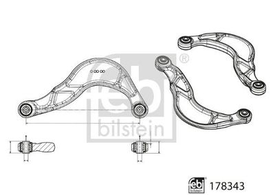 Stang/Steun wielophanging 178343