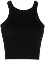 Closed ribbed-knit tank top - Noir