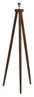 Light & Living Vloerlamp 'Ilias' Mangohout, 122cm, kleur Mat Bruin
