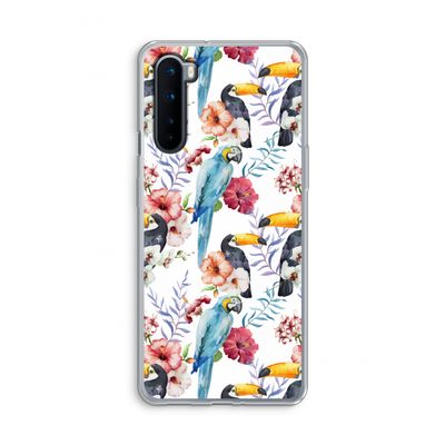 Bloemen tukan: OnePlus Nord Transparant Hoesje
