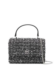 Tory Burch sac Mini Kira en tweed - Noir