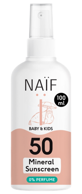 Naif Baby & Kids Mineral Sunscreen Spray 0% perfume SPF50