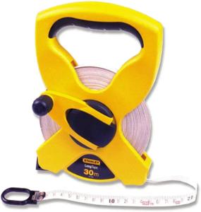 Stanley 2-34-792 Landmeter Fiberglas 30m - 12,7mm open kast