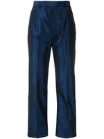 Saint Laurent Pre-Owned straight-leg trousers - Bleu - thumbnail