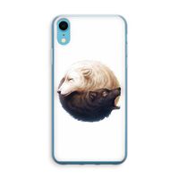 Yin Yang Wolves: iPhone XR Transparant Hoesje