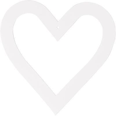 Creativ Company Harten lijsten, afm 18x18 cm, 230 gr, wit, 16 stuk/ 1 doos
