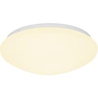 LED Plafondlamp met Sensor - Velvalux - 12W 1300lm - Warm Wit 3000K - Spatwaterdicht IP44 - Opbouw - Rond - Wit
