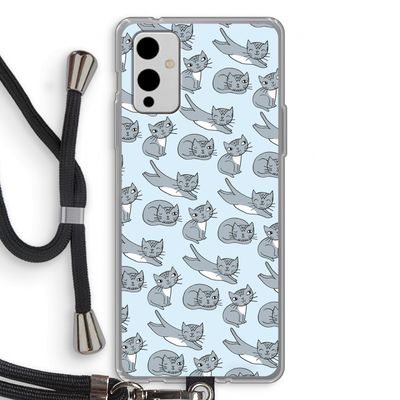 Poezen: OnePlus 9 Transparant Hoesje met koord