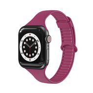 TPU Slim Fit bandje - Wijnrood - Geschikt voor Apple Watch 38mm / 40mm / 41mm