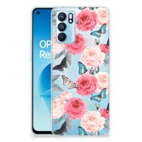 OPPO Reno6 5G TPU Case Butterfly Roses