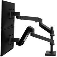 Ergotron LX Pro 27 Series 45-690-292 Dual Monitorarm Zwart